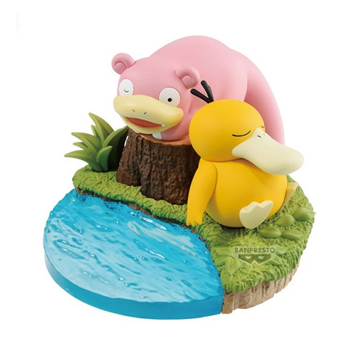 Pokemon Figure - Psyduck & Slowpoke (Figurine)(Banpresto)
