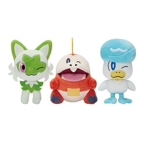 Pokemon Big Plush Sprigatito, Fuecoco & Quaxly (Plushie)(Banpresto)