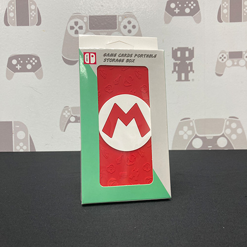 Nintendo Switch 3D Games Theme 24 in 1 Storage Case - Mario M Logo