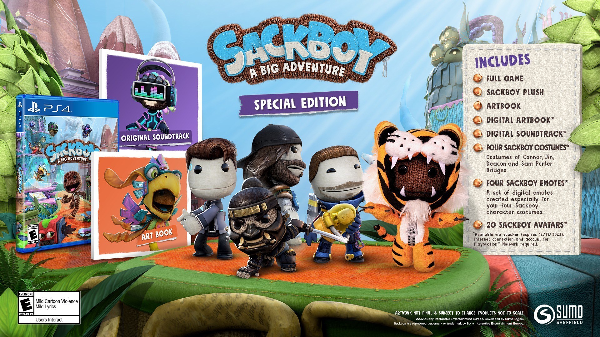 Сэкбой tm большое приключение. Sackboy a big Adventure Сэкбой. Ps4 Sackboy a big Adventure - Sackboy. Sackboy: a big Adventure Special Edition ps4. Sackboy: a big Adventure 3.