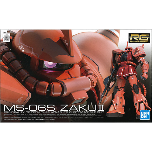 Bandai RG 1/144 MS-06S Zaku II - 61595 (Model Kit)