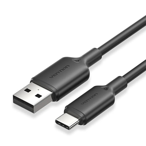 Vention 2M Usb 2.0A Male to C Male 3A Cable Pvc type (Black)