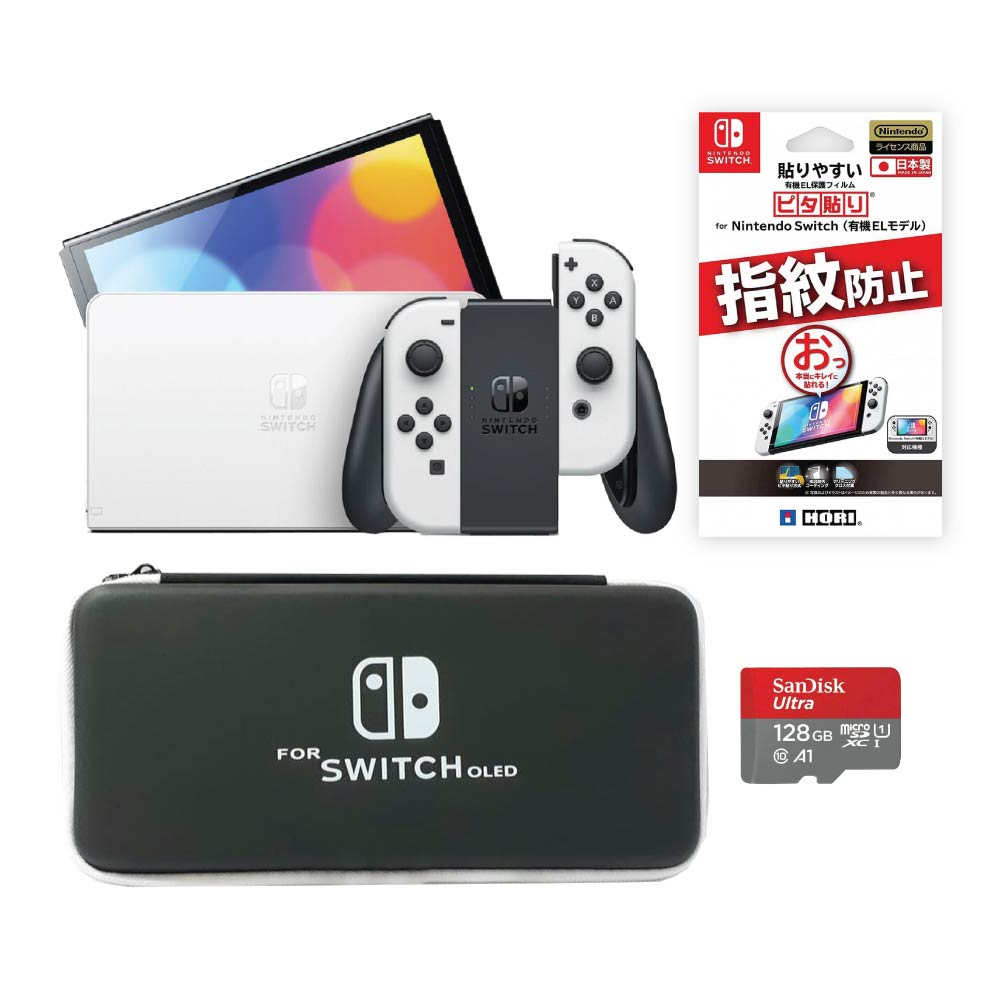 Nintendo Switch OLED (White) Starter Pack (With 128GB) 