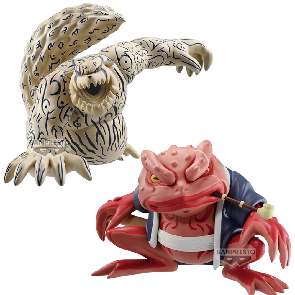 Naruto Shippuden Soft Vinyl Figure - Shukaku & Gamabunta (Figurine)(Banpresto)