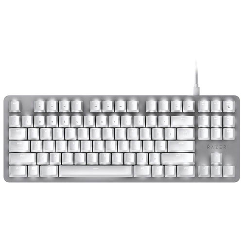 Razer BlackWidow Lite Orange Switch Keyboard (Mercury White)(Razer Promo)
