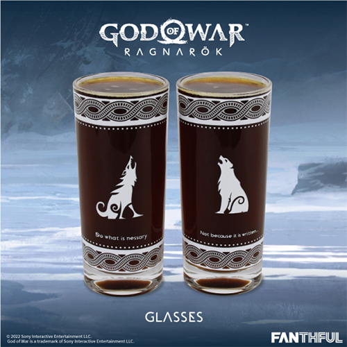 Fanthful God of War Ragnarok Glass Cups