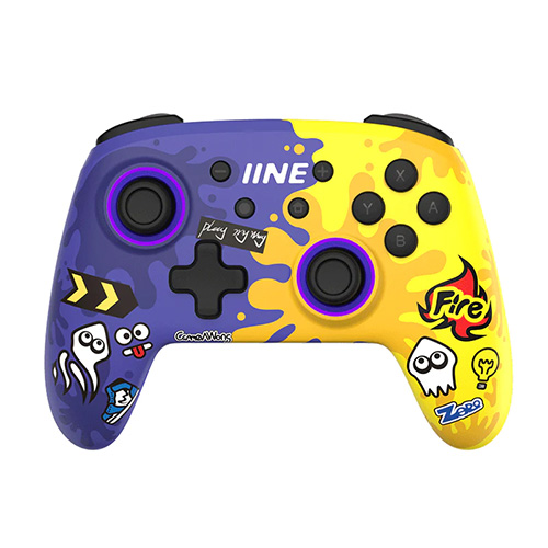 IINE Nintendo Switch Pro Controller - (Splatoon 3 Blue & Yellow)(L709)
