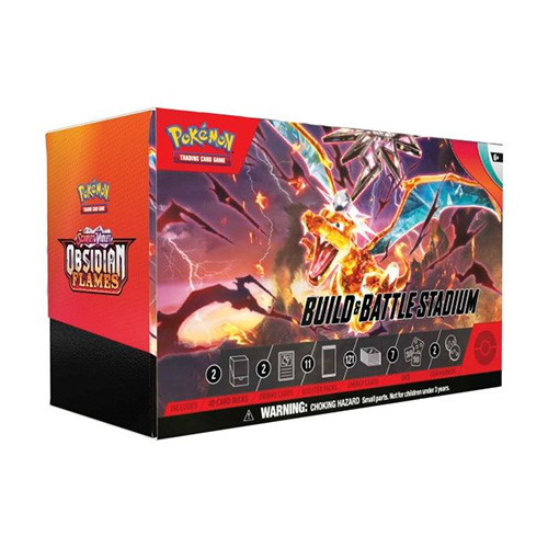Pokemon TCG Scarlet & Violet Obsidian Flames - SV03 Build & Battle Stadium Box (TCG)
